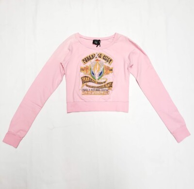 Parasuco Cult Graphic Long Sleeve Sweater T-Shirt | Pink | New | $120