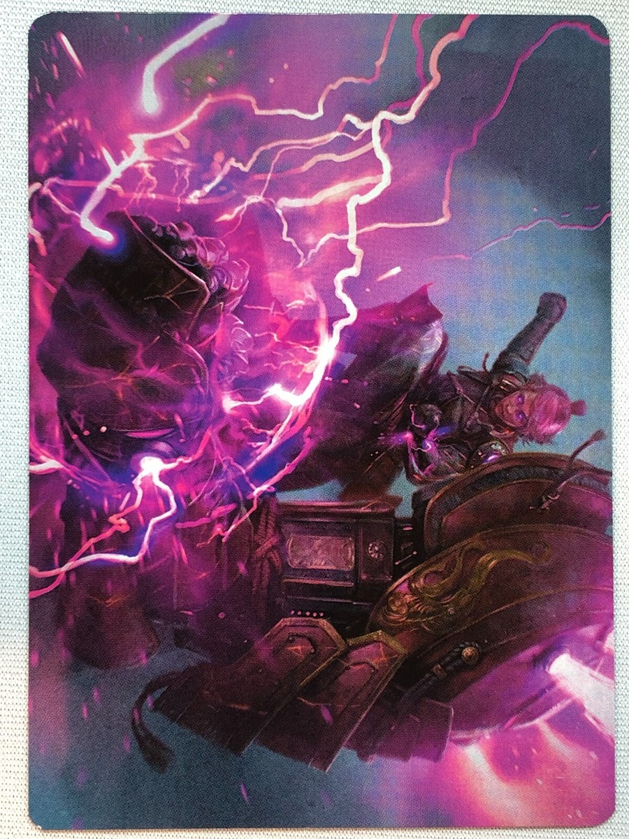 mtg kamigawa neon dynasty art cards MTG Art Series: Kamigawa: Neon Dynasty Voltage Surge Art Card NM/M