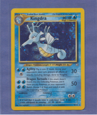 2000 Pokemon Neo Genesis Kingdra 8/111 Holo Foil NM-MT CENTERED | eBay