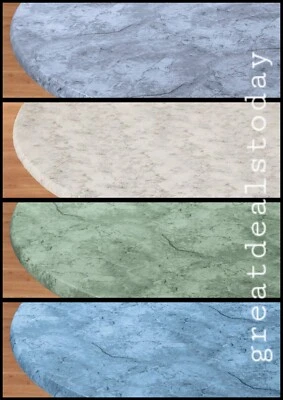 Vinyl Tisch Abdeckung Marmor elastisch 40-44" 45-56" rund 42 x 68" oval/länglich - Bild 1 von 3