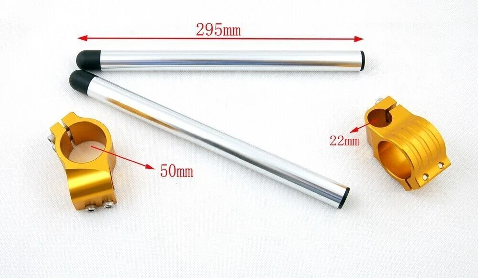 50MM CNC Handle Bar Clip On For Ducati Monster Aprilia RSV Mille Mille R RS GD Foto 2 de 2