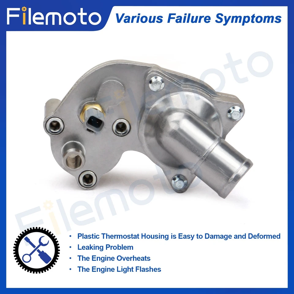 Conjunto de carcasa de termostato de aluminio 4,0 L Ford Explorer Mountaineer 02-10⭐⭐⭐⭐ Foto 4 de 4