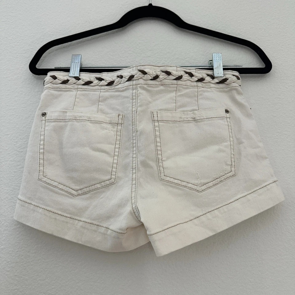 Pantalones Cortos Free People Copo de Nieve Trenzados Botón Mosca Talla 24 Nuevos con Etiquetas Foto 2 de 4