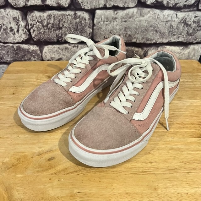 Pink Suede Salmon Color Vans Vans Pink Suede Fabric Lace Up