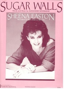 SHEENA EASTON "SUGAR WALLS" SHEET MUSIC-1985-EXTREMELY RARE-PIANO/V