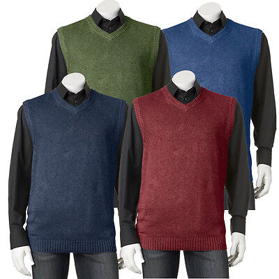 Croft & Barrow Mens Big & Tall Solid Lightweight Polo Sweater XLT 3XLT NEW $50