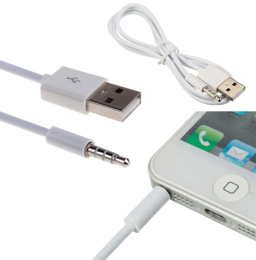 USB Type A Male to Aux 3.5mm Cable Audio Plug Headphone Jack Charger Adapter AU - Image 2 of 3