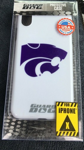 Guard Dog Kansas State Wildcats - Funda híbrida DP1 para iPhone X/Xs - Blanca - Imagen 9 de 9