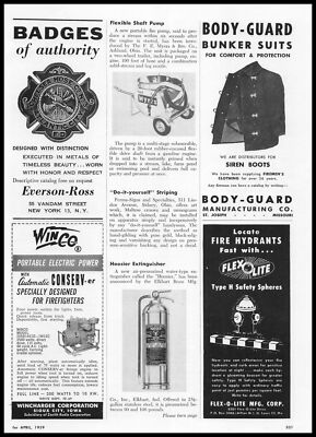 1959 Flex-O-Lite Mfg Corp Fire Hydrant Type H Safety Spheres Reflectors Print Ad