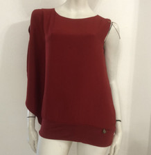 LIU JO Top maglia blusa rossa bordeaux Tg 44