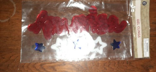 Gel Clings - America w/ Stars - Picture 2 of 2