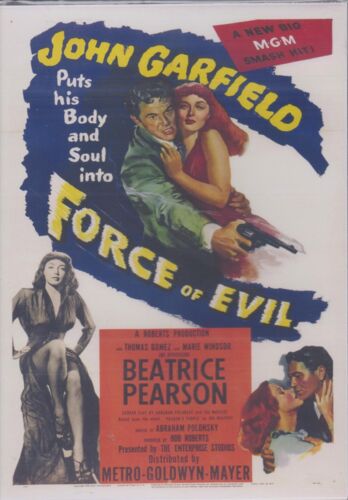 FORCE OF EVIL DVD DVD-R JOHN GARFIELD REGION FREE LIKE NEW - Picture 1 of 2