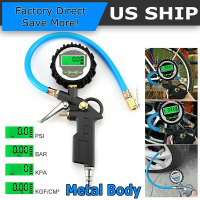 #ad Digital Tire Inflator with Pressure Gauge 250 PSI Air Chuck for Truck Car Bike $14.75