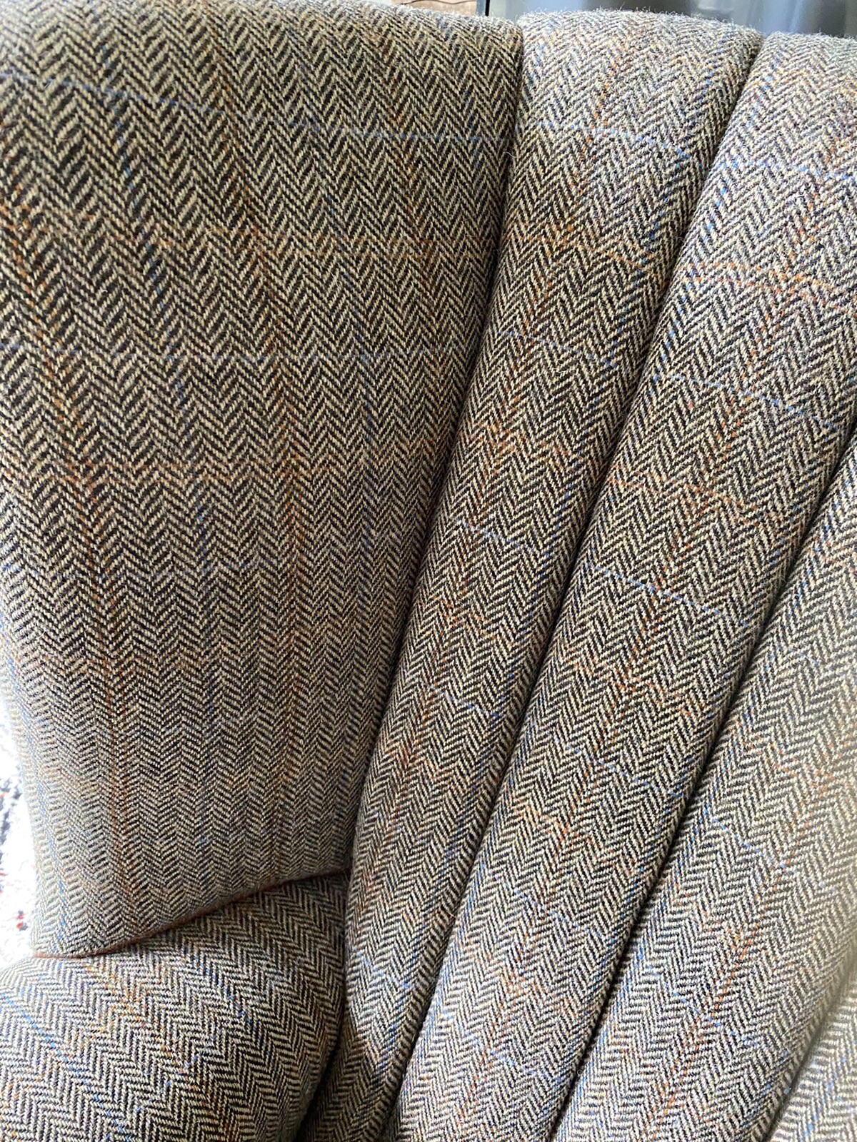 Large Tetrad Harris Tweed Dunmore Chair eBay