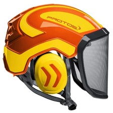 Protos Casco Protettivo Integrale Arborist (Arancione-Giallo)