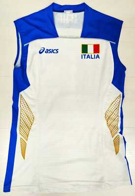 6894 ASICS Fipav Olympiade Italien Damen Trägerhemd Wettspiel Nationalen Volley