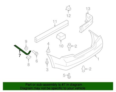Rear Passenger Side Bumper Bracket For Nissan Versa 2007-2011 – Plastic Direct Replacement