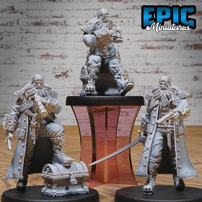 Piratenkapitän Dungeons and Dragons Miniatur D&D, Fantasy Miniaturen