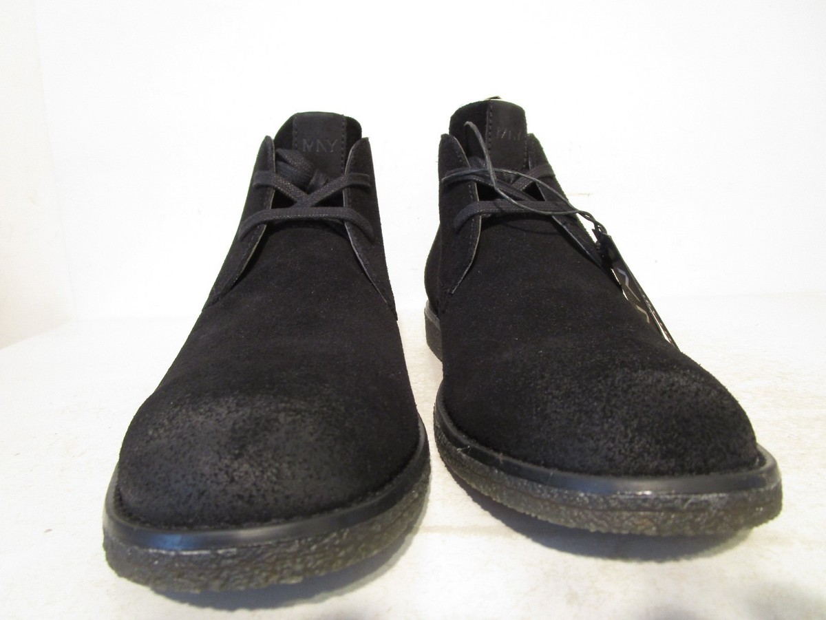 Andrew Marc Mens Harman Leather/ Suede Chukka Boots Black  display picture 3