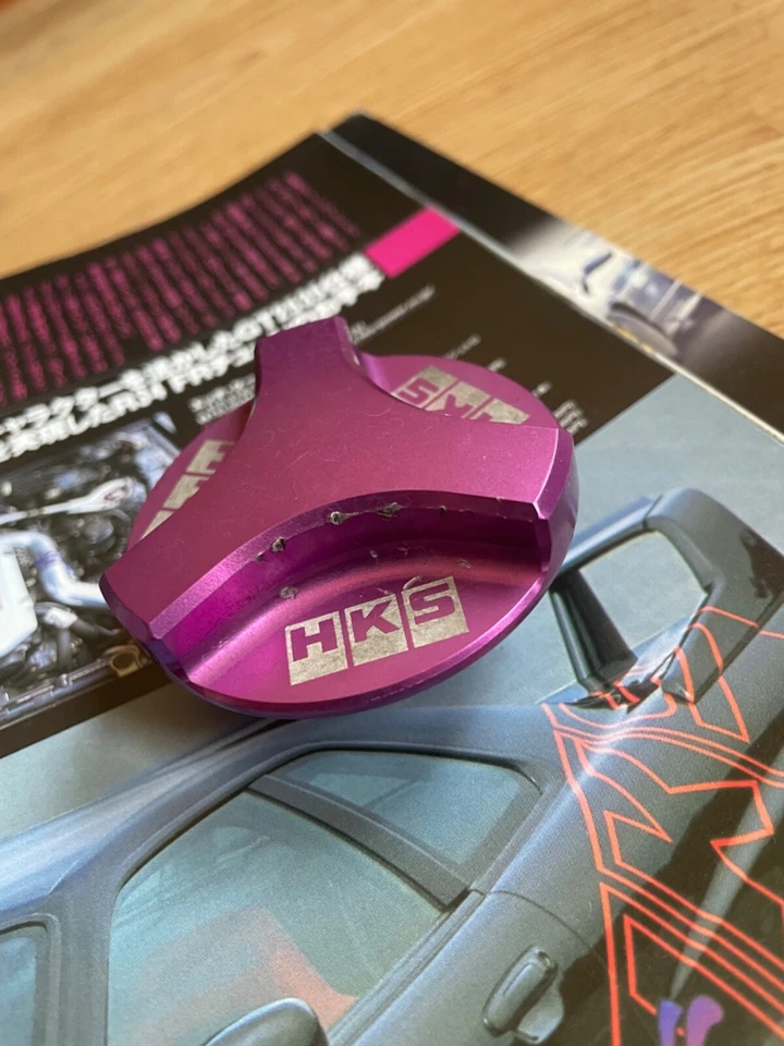 HKS OIL FILLER CAP RARE For Nissan Skyline GTR RB26 SR20 NISMO R32 R33 R34 S15 - Image 2 of 4