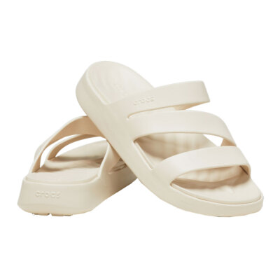 テレビ New Womens CROCS GETAWAY STRAPPY SLIDE STUCCO 209587-160 US W 5-10