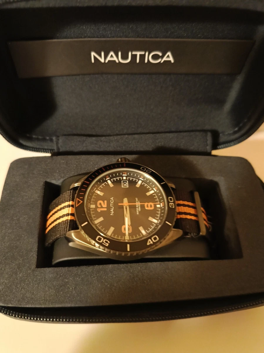 Orologio Uomo Nautica NAPAUC001, Cronografo Al Quarzo Con Cinturino In Silicone, Cassa 49mm, 10 ATM