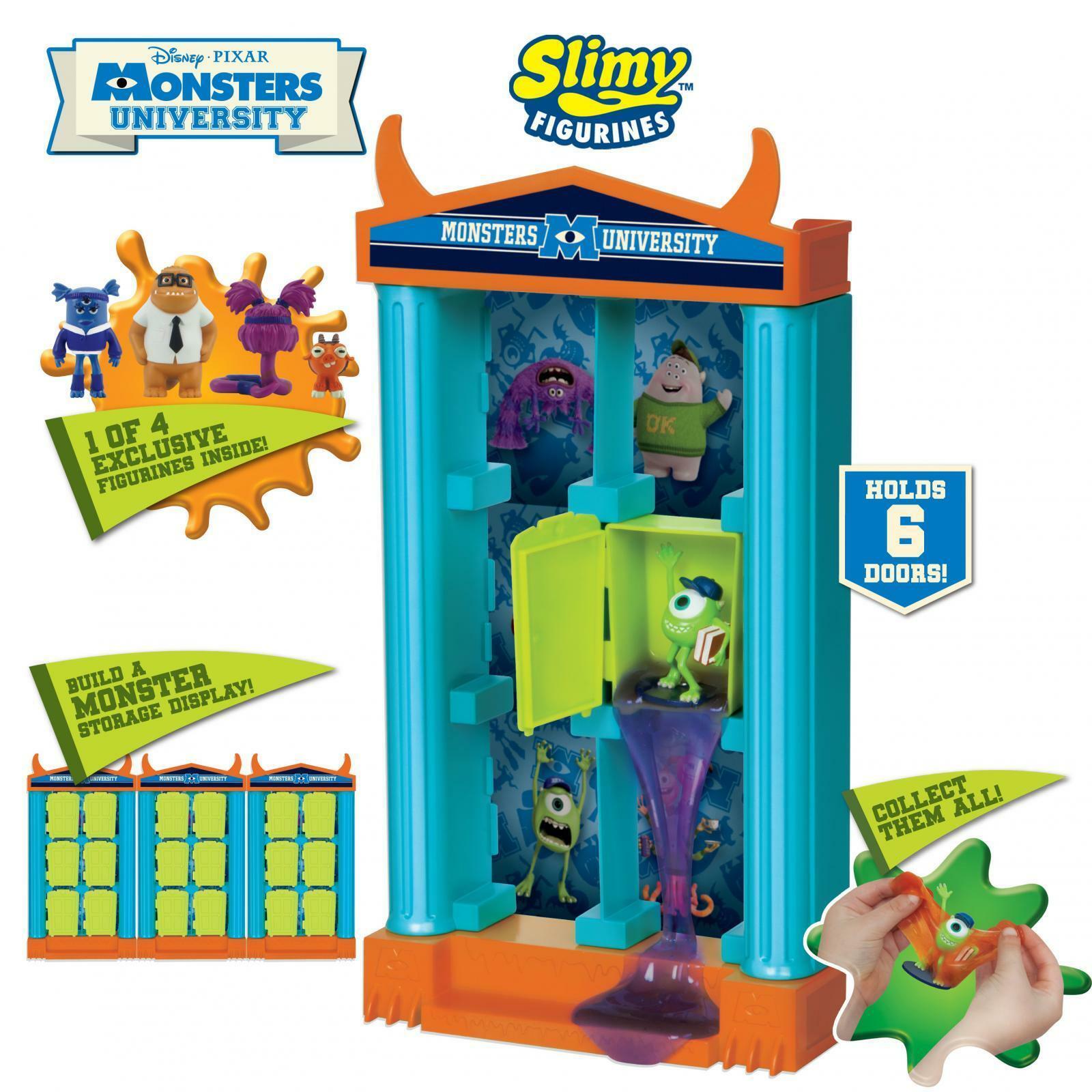 Monsters University Slimy Figurines Storage Frat House Disney Pixar Monsters inc