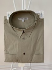 Geoffrey Beene Men 2 Pocket Shirt Easy Care, size Large,100 Cotton