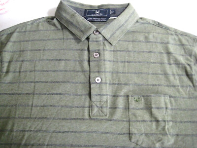 NWT- ''THE SKIPPER POLO'' Size Large Striped Shirt COAST APPAREL CO. MSRP- $75.00!