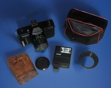 Meikai AR-4352S Film Camera With Sunpak 90 Flash And Case vintage and rare