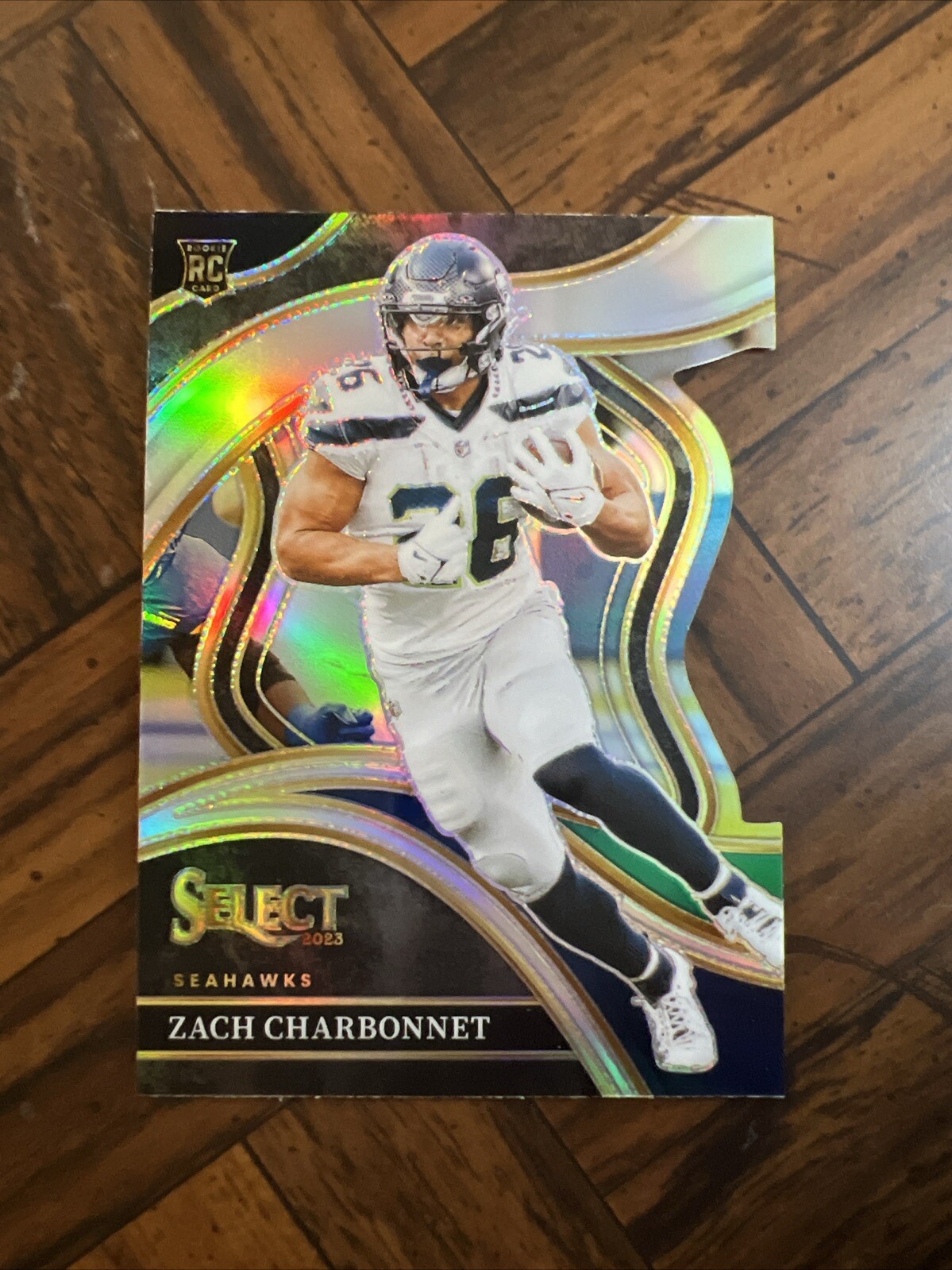 2023 Zach Charbonnet Select Silver Prizm Club Level Rookie RC #202 Seahawks