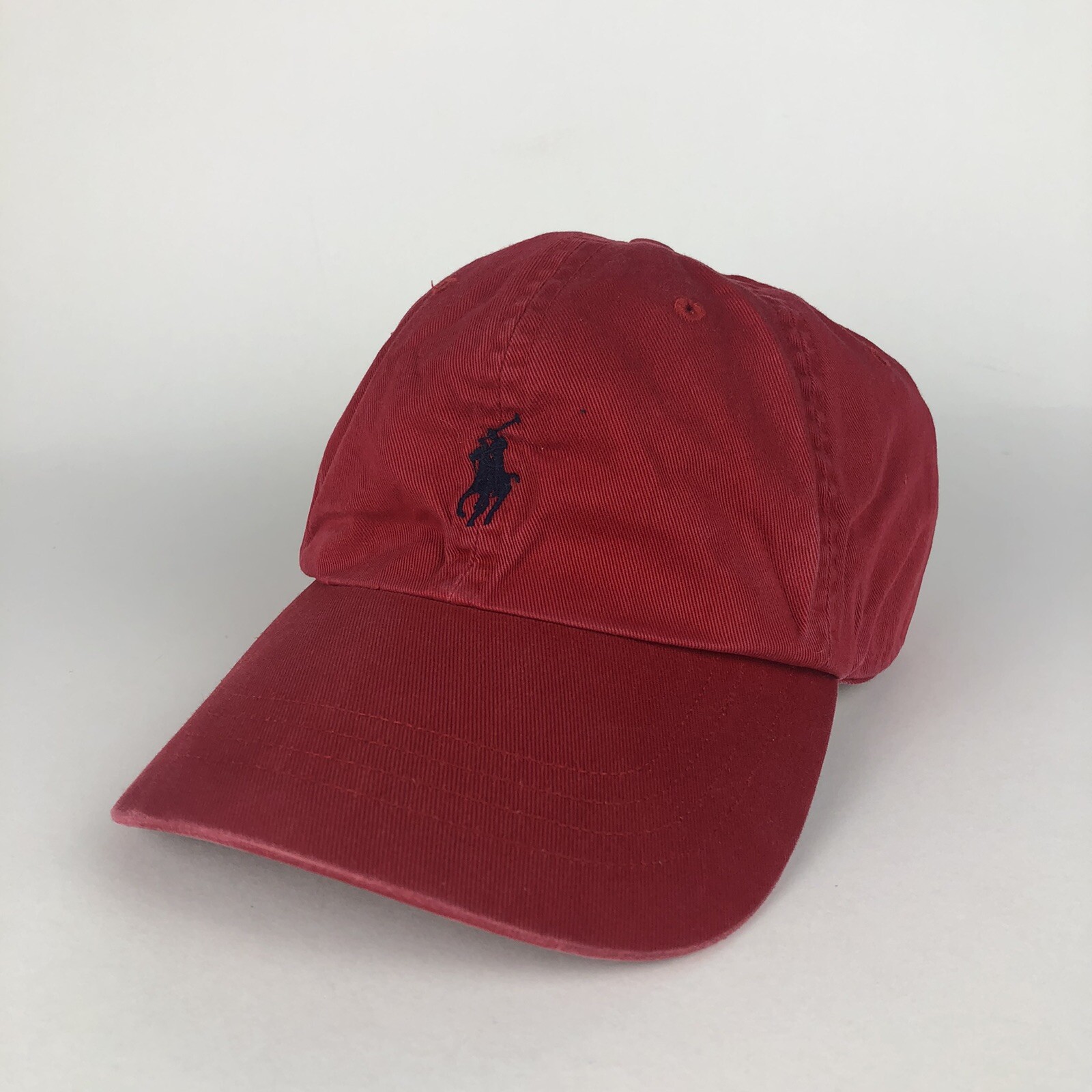 Cappello POLO Ralph Lauren papà cinturino regolabile schiena rosso blu navy pony logo berretto