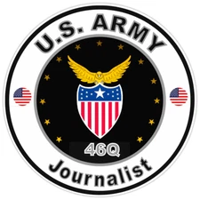 United States Army Journalist Bumper Sticker Military Soldier Decal 5"