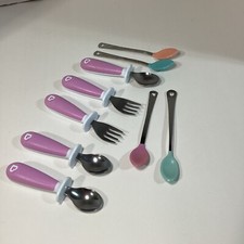 Munchkin Raise Toddler 2 Forks and 3 Spoons Set 12 Months, BPA Free