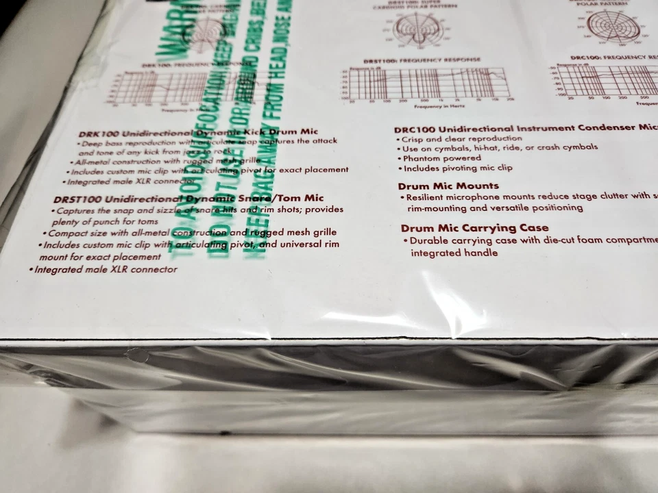 Digital Reference DRDK7 7-Piece Drum Mic Kit DR-K100 DR-ST100 DR-C100 - Image 4 of 4