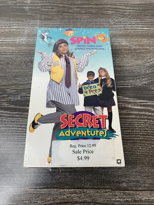Secret Adventures Spin Truth, Tubas & George Washington Vintage VHS SEALED 1993