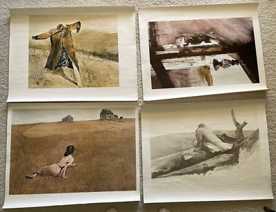 Vintage Andrew Wyatt Large Art Print Lot