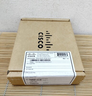 New Cisco PSU-DVC-POE13V Power Supply For Intouch Device PoE 13V NEW Sealed