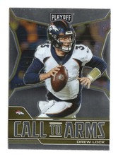 Drew Lock CA-DLO 2021 Panini Playoff Call to Arms Denver Broncos Card