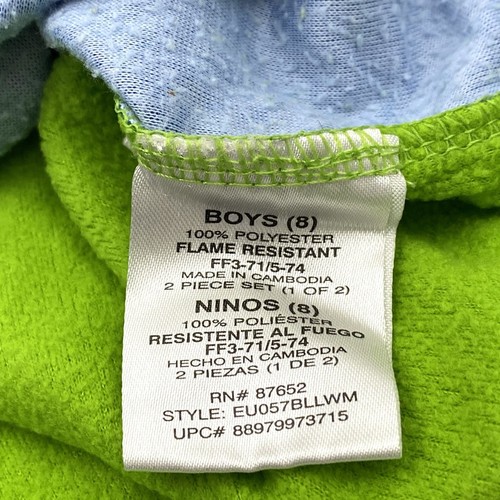 Disney Toy Story 4 Boys Size 8 Long Sleeve Pajama Top Snug Fit Blue/Green - Picture 5 of 9