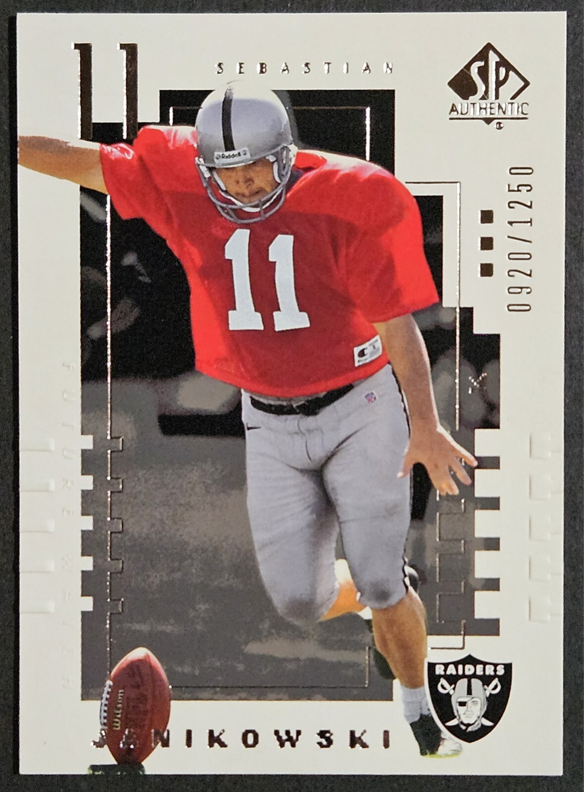 2000 SP Authentic Future Watch #112 Sebastian Janikowski Rookie RC SP /1250