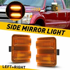 Amber Lens LED Side Mirror Signal Light Lamps For 08-16 Ford F250 F350 F450 K11