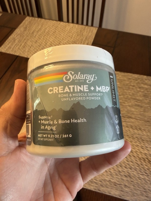Solaray, Unlimit, Creatine + MBP� Powder, Unflavored, 9.21 oz (261 g)