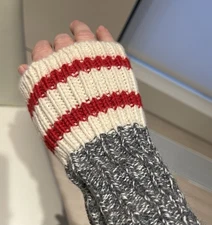 Hand knit Arm Warmers / Fingerless Gloves