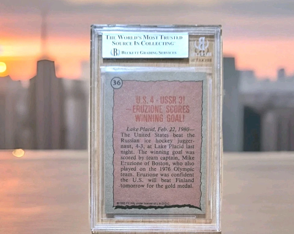 Miracle On Ice Mike Eruzione Signed Inscribed 🇺🇲 MAGA TRUMP 2024 🇺🇸 Beckett - Image 3 of 3