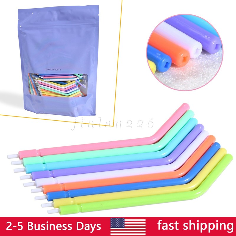 250Pcs Dental 3 Way Air Water Syringe Disposable Spray Tips Triple Nozzles Tubes