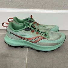 Saucony Peregrine 13 Womens 9 Green Athletic Trail Running Shoes S10838-25