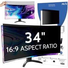 34 Inch Computer Privacy Screen Anti Blue Light Glare Filter for 21:9 Curved ...