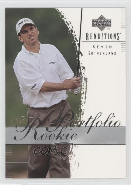 2003 Upper Deck Renditions Rookie Portfolio Kevin Sutherland #26 Rookie RC 9bp