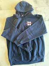 Trader Joe's Navy Pullover Hoodie Size L Brand New